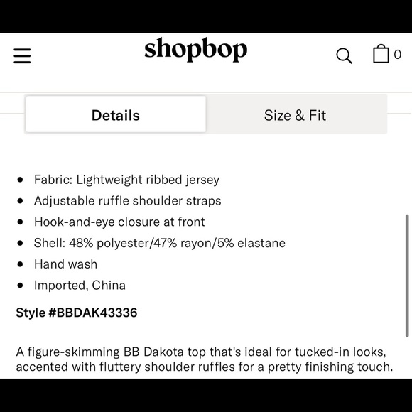 NWT $59 BB Dakota Sweetest Thing Top in Ivory Small Revolve Shopbop - Picture 12 of 15